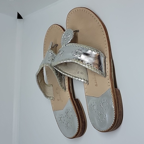 Jack Rogers Classic Slip On Sandals silver 8W - Picture 4 of 6